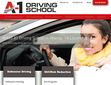 Tablet Screenshot of a1drivingschools.com